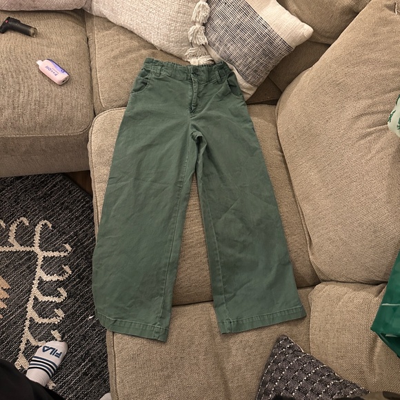 YFB Olive green green linen blend jogger pants - Picture 4 of 4